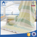 100% cotton yarn-dyed jacquard beach towel